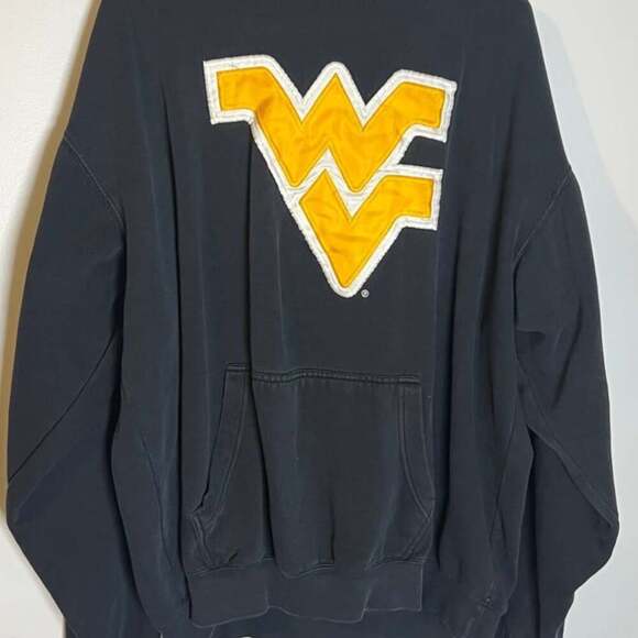 Blue 84 -Men's Long Sleeve West Virginia WV Big 12 Conference Pullover Hoody - Picture 1 of 3
